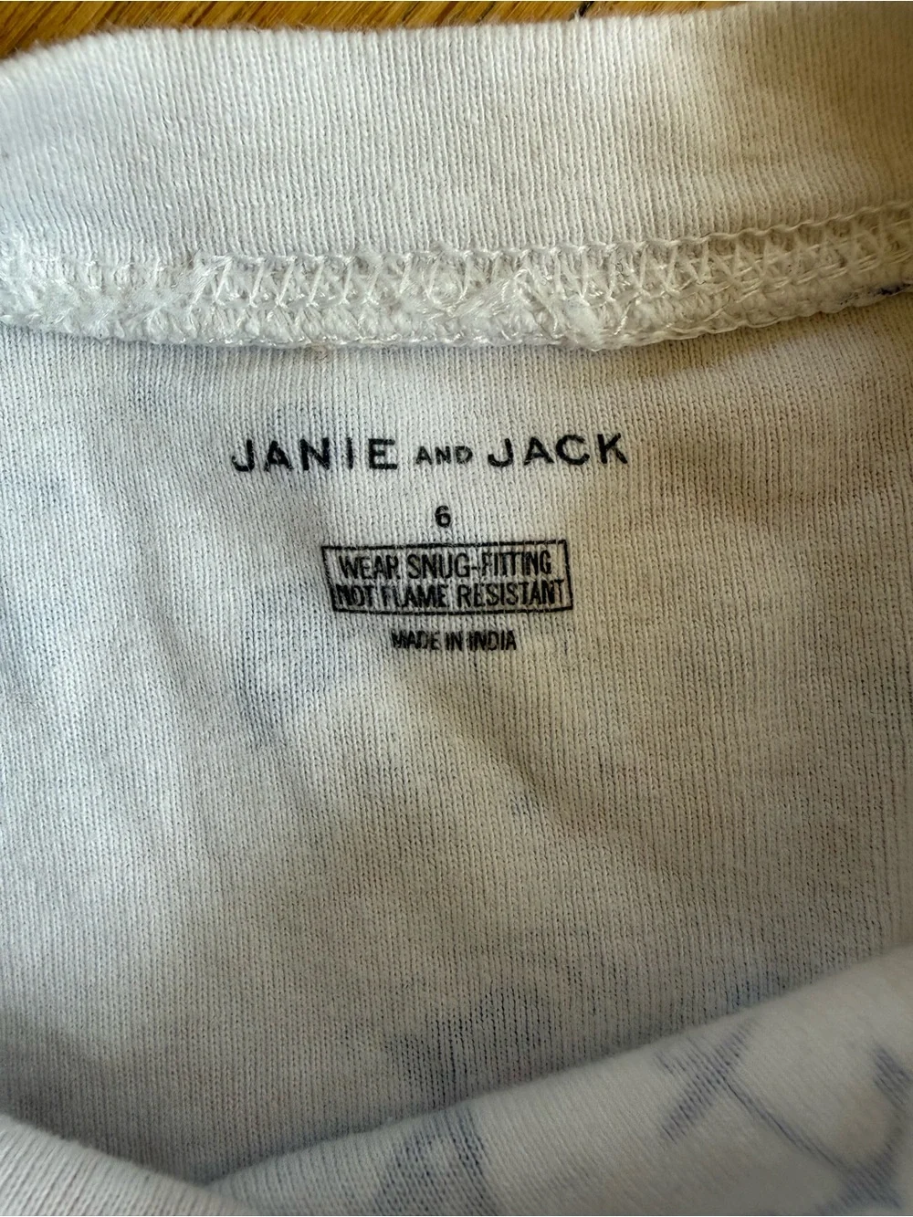 Janie and Jack White Nautical-Print Kids Pajama Set Size 6